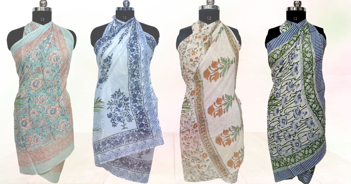 Hand Block Printed Sarong Wrap