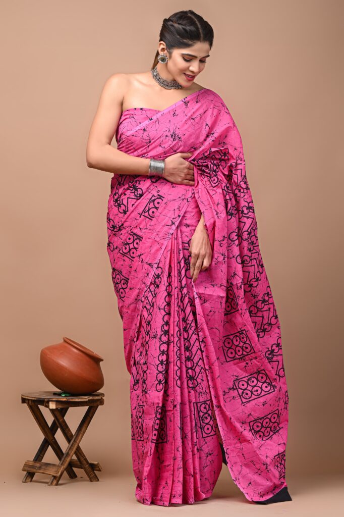 cotton mulmul saree